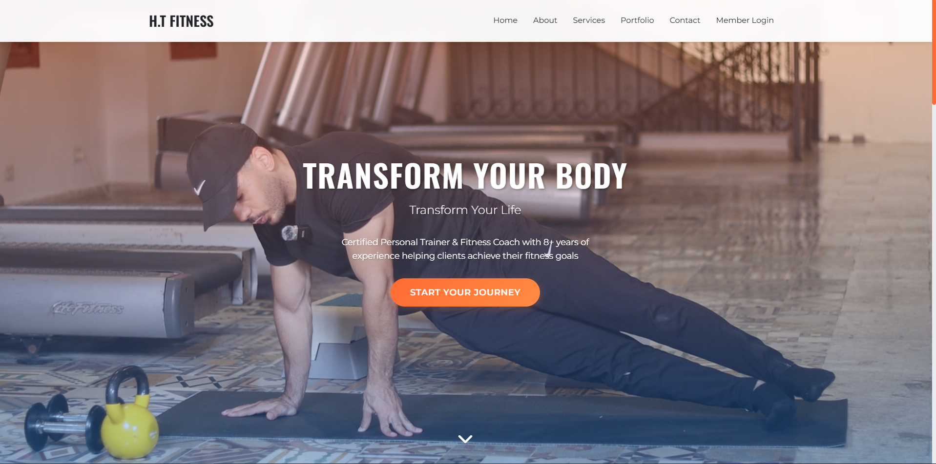 Fitness Portfolio & Dashboard Platform